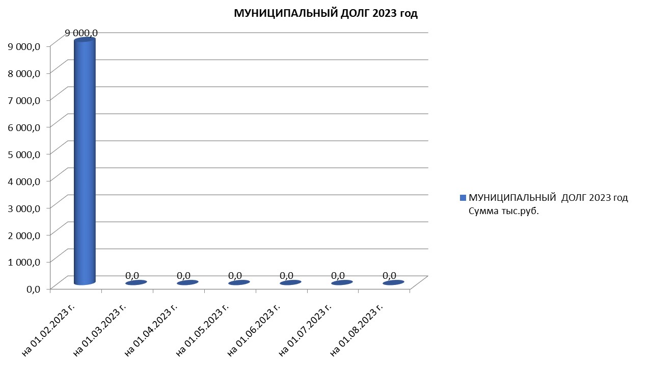 Муниципальный долг на 01.09.2023 г..